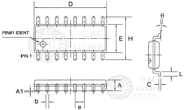 SOP16NƬоƬbM(SOP SIZE):