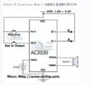 應(yīng)用電路簡單的OTP語音芯片原理圖接線資料(AC3030)